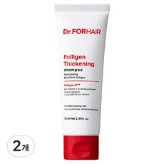 Dr.FORHAIR Folligen 增髮強化防落髮洗髮精, 2個, 70ml