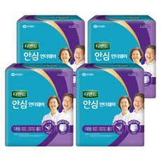 Depend 利清爽 男女共用安心內褲型成人紙尿褲, 大號, 8入, 4個