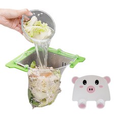 Herb Plus 水槽廚餘過濾網 50入 + 綠色三角架 + 固定膠帶 + 擋水板 隨機出貨組合, 1套