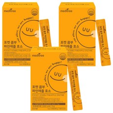 메디트리 포켓 콤부 파인애플 효소 30p, 90g, 3개