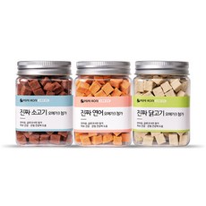 페페로니 강아지 진짜 오메가3 트릿 세트, 소고기 + 연어 + 닭고기, 1세트, 540g