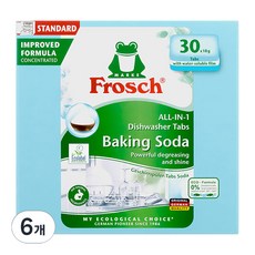 프로쉬 올인원 베이킹소다 식기세척기 세제 30p, 540g, 6개