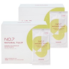 DIBAMBI 衣物柔軟烘衣紙 07鬱金花香, 40入, 2個