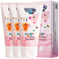 Formal Bee KiDS Formal B孩童Real蜂膠牙膏 蘇打香 3入, 1套, 60g