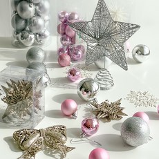 RYMD 聖誕樹裝飾飾品套組粉紅色首飾, 混色