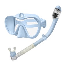 WEEK9 Aqua Turtle 浮潛面罩組, 天空藍