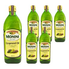 MONINI Oils 葡萄籽油, 500ml, 6個