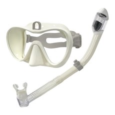 WEEK9 Aqua Turtle 浮潛面罩組, 奶油混色