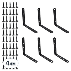 OON 스테인리스 미들 라운드 꺽쇠 E타입 6p + 피스못 50p 세트, 4세트