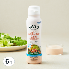 비비드키친 저당 사우전드 아일랜드 드레싱, 200g, 6개