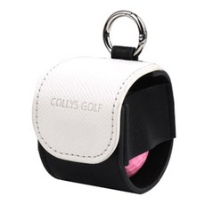 COLLYS GOLF 雙色拼接單球袋, 白色, 1個