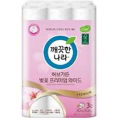 KLEANNARA 高級捲筒衛生紙 櫻花花園, 30m, 30捲