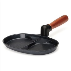 VIZZART 電磁爐雙格雞蛋煎鍋, 1個, 24.7cm