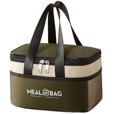 大容量保冷袋 酷冷袋 小型, 綠色, 5L