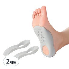 Mongrico 舒適腳感平衡姿勢足弓輔助鞋墊 灰色 雙腳穿戴組, 2套