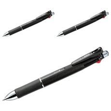 Zebra Multipen 夾式 4+S 1000 0.7mm B4SA2 B4SA2-BK, 黑色, 3個
