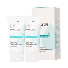 ETUDE UV雙效防護水感防曬乳 SPF50+ PA++++, 50ml, 2條