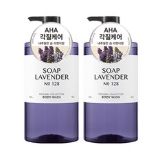 [비건라이프] 해피바스 오리지널 컬렉션 바디워시 솝라벤더, 910g, 2개