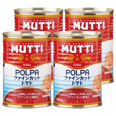 MUTTI 慕堤 切塊番茄醬, 4個, 400g