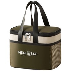 大容量保冷袋 保溫袋 中型, 綠色, 8L