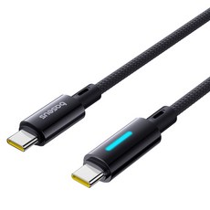 베이스어스 라이트 C타입-C타입 100W 고속 충전 데이터 케이블, 1개, 2m