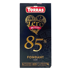TORRAS 多樂 85% 醇黑巧克力 無添加糖 苦甜風味 純素, 100g, 1片