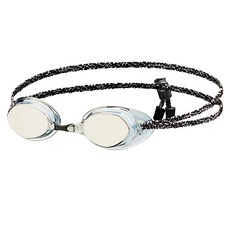 Phoenix Tomcat 無墊圈鏡面織物觸控防霧泳鏡 PR-201M FB TA, 黑色