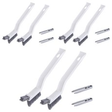 Modern More 縫隙刷 浴室 窗戶 多用途 廁所 清潔刷, 6個, 白色