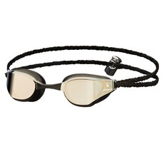 Phoenix D型曲線鏡面織物觸感防霧泳鏡 PR-209M FB TA, 黑色, 1個