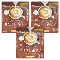 TEA TSUBOICHI 壺市製茶本舖 焙煎茶拿鐵用沖泡粉, 100g, 3包, 1包