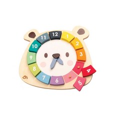 tender leaf 小熊色環數字學習鐘, 13片, 1組