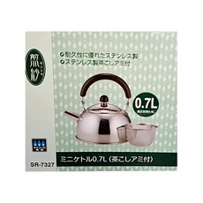 FREIZ 和平 森薩迷你熱水壺 附茶葉濾網, 700ml, 不鏽鋼, 1個