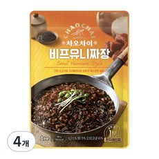 차오차이 비프 유니짜장, 180g, 4개