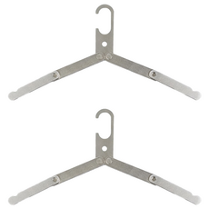 MOUNTAINHIKER 山之客 鋁合金衣架 SZK211, 銀色, 2個