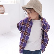 sonyun market 兒童迪斯可格紋襯衫