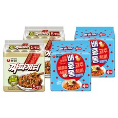 배홍동 비빔면 137g 8p + 짜파게티 140g 10p, 1세트