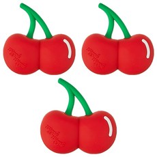 Wiggle Wiggle 防鬆脫矽膠鞋飾3件組, Cherry, 1組