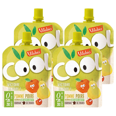 ViTABiO 有機優鮮果 蘋果 + 洋梨, 90g, 4包