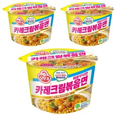 OTTOGI 不倒翁 碗裝咖哩奶油炒麵 120g, 3入