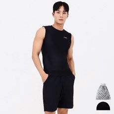 aquatica 男士防曬泳衣上衣 + 短褲 + 彈性泳帽 + 塑膠袋套組 AQAMAP-PZ