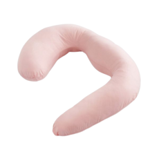 Fuddo 福朵 孕婦側睡舒眠枕 - 孕前孕後可用，布套可拆洗，舒緩腰脊下肢壓力, 氣質粉