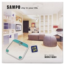 SAMPO 聲寶 電子體重計 333 x 333 x 33mm 承重150kg, BF-L1503ML, 1個