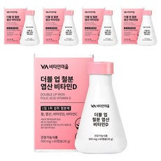 비타민마을 더블 업 철분 엽산 비타민D 30g, 60정, 5개