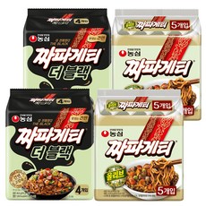 짜파게티 더 블랙 116g 8p + 짜파게티 140g 10p, 1세트