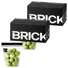 BRICKGLO Bric Lock 加厚站立式雙層冷藏冷凍兩用夾鏈袋, 小(S), 2個, 70入