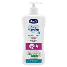 chicco 寶貝嬰兒植萃泡泡浴露 溫和不流淚配方 舒膚錦葵, 500ml, 1瓶