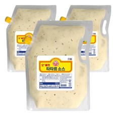 오뚜기 오쉐프 타타르 소스, 3kg, 3개