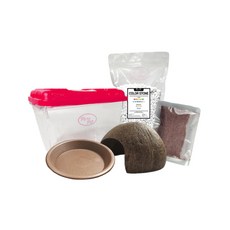 로라펫 소라게 키우기 사육장 5종 세트, 크리스탈화이트(바닥재), 랜덤발송(채집통 뚜껑), 1개