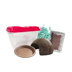 Rora Pet 寄居蟹養殖場5件套, 翡翠薄荷（地板材料），隨機發貨（收集容器蓋）