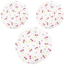 BEAUTYOUNG 妝漾 可愛浴帽 成人/兒童尺寸 防護秀髮, 櫻桃, 3個